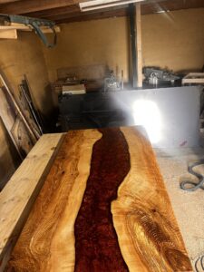 Copper Epoxy River Table